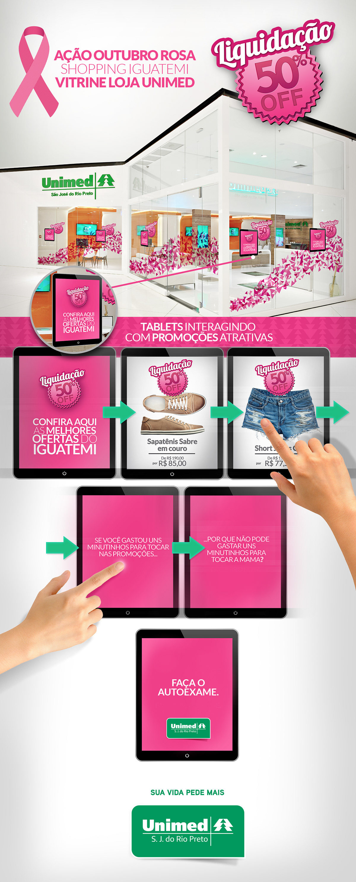 ação outubro rosa saúde Propaganda publicidade Publicidade e Propaganda Redação redator publicitário rosa cancer de mama autoexame mulher