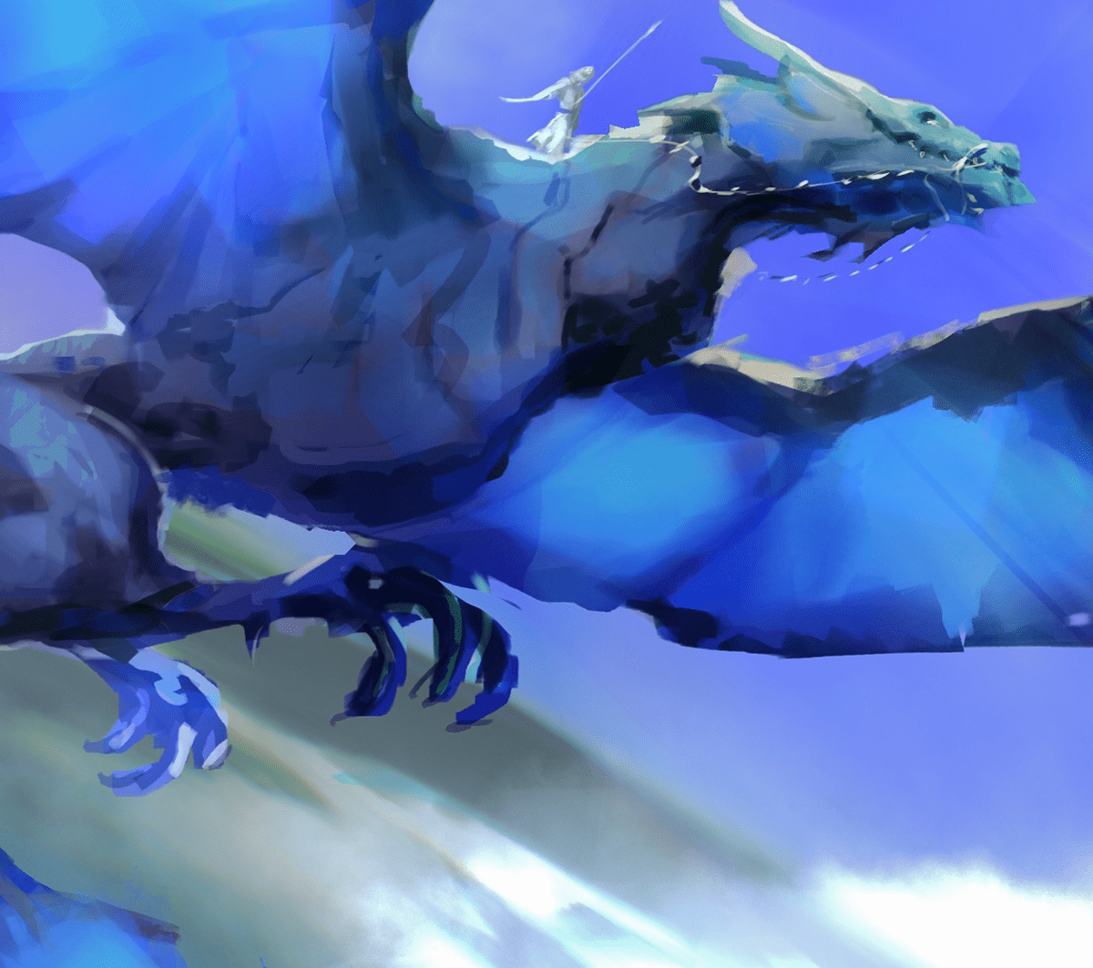 Procreate concept art digital illustration fantastic dragon dragons fantasy art concept