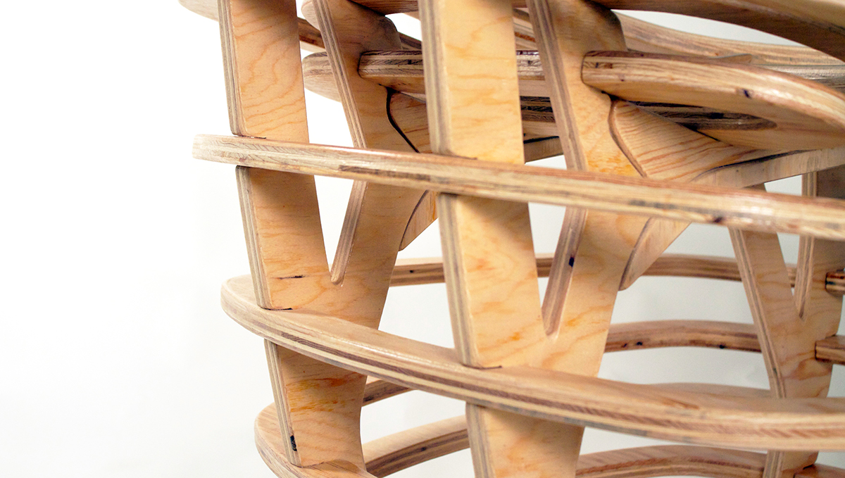 plywood concept chair wood cnc furniture mobiliario silla seat asiento madera triplay monterrey mexico