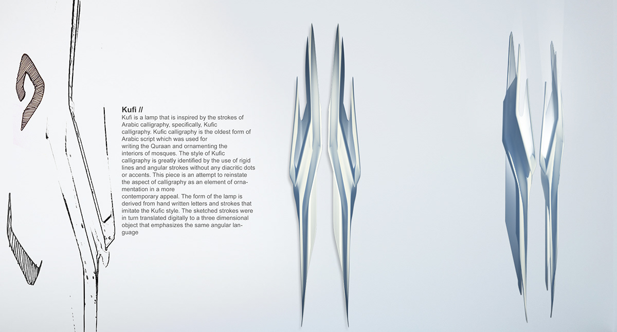 Kufi Lamp design furniture 3dprint digitaldesign lighting sandstone