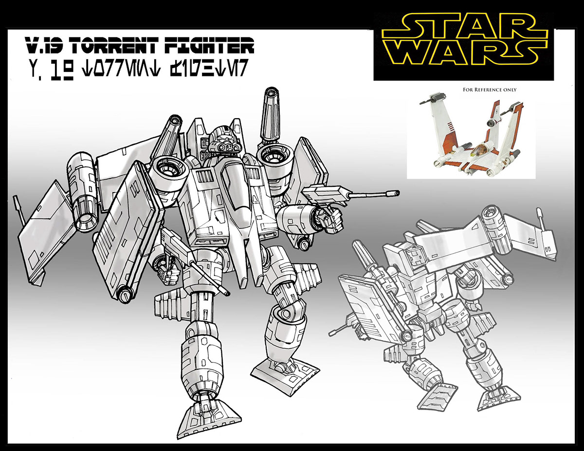 star wars  torrent fighter  transformers  ship