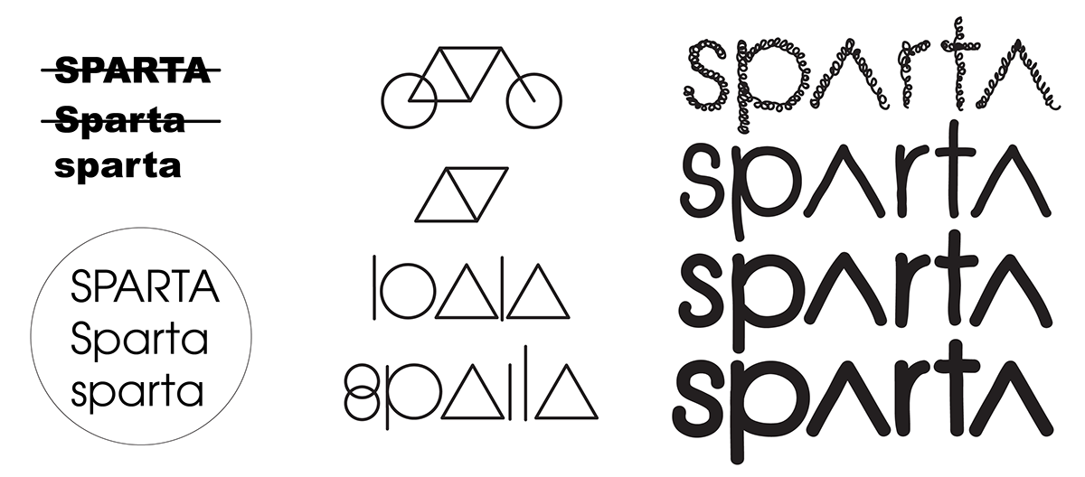 City branding logos sparta Wisconsin pictograms