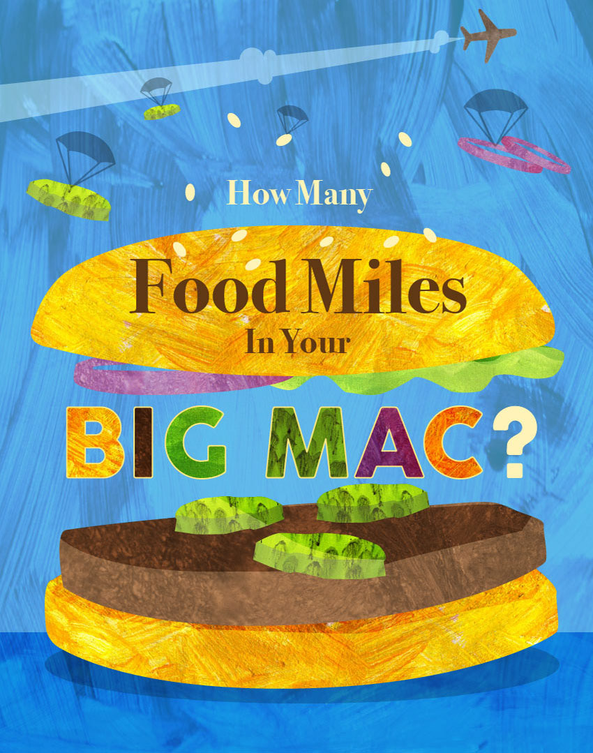How Many Food Miles In Your Big Mac On Behance