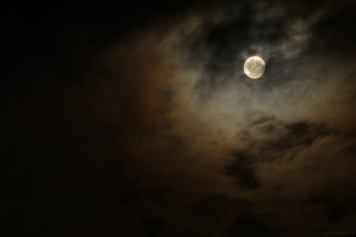 moon luna light & Shadows cyclic night clouds SKY metaphor Haiku Transformation