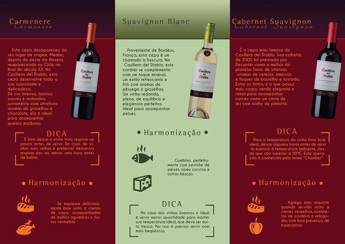 vinho wine catalogo Carta VINHOS bebidas edição diagramação criação
