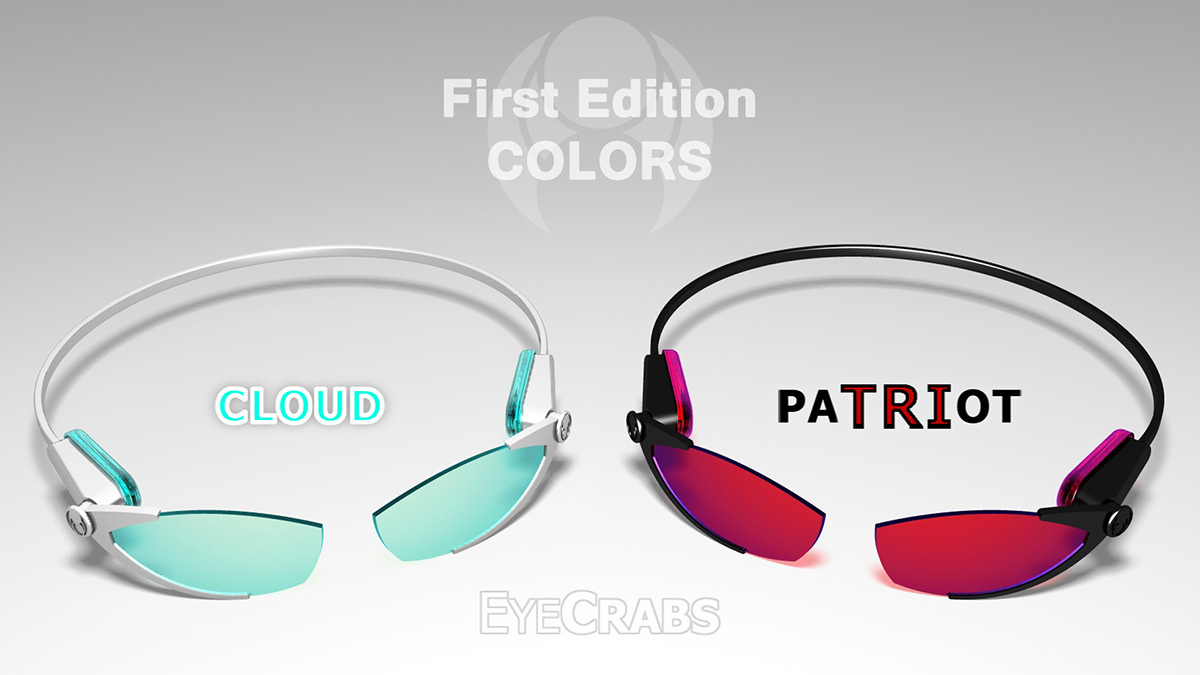 glasses Sunglasses EyeCrabs crab Futuristic glasses Bridgeless glasses No Pressure