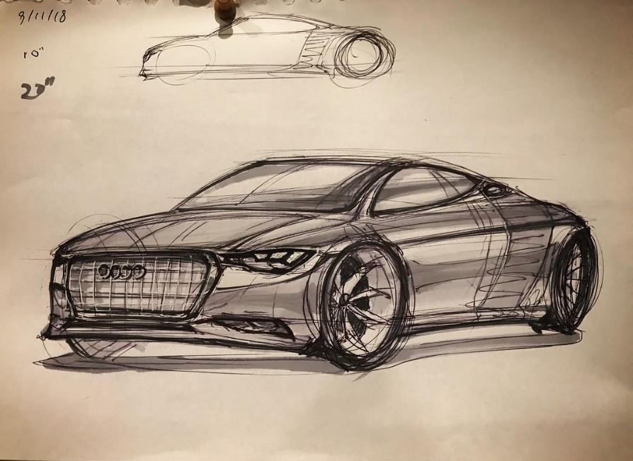 car sketch sketchbook pro Audi