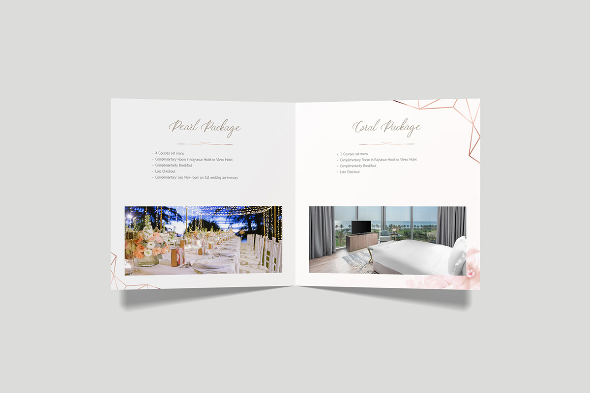 Adobe InDesign Digital Art  photoshop Wedding Brochure Design