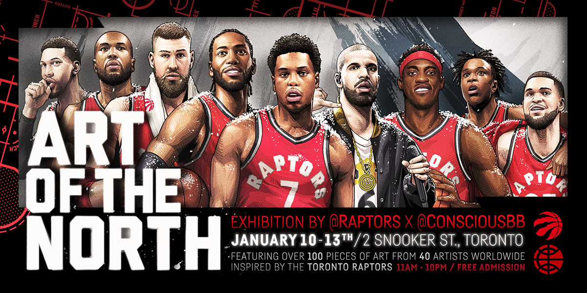 art of the north basketball art Drake drake raptors NBA design Neto Sete Oito Raptors art Toronto Raptors toronto raptors art