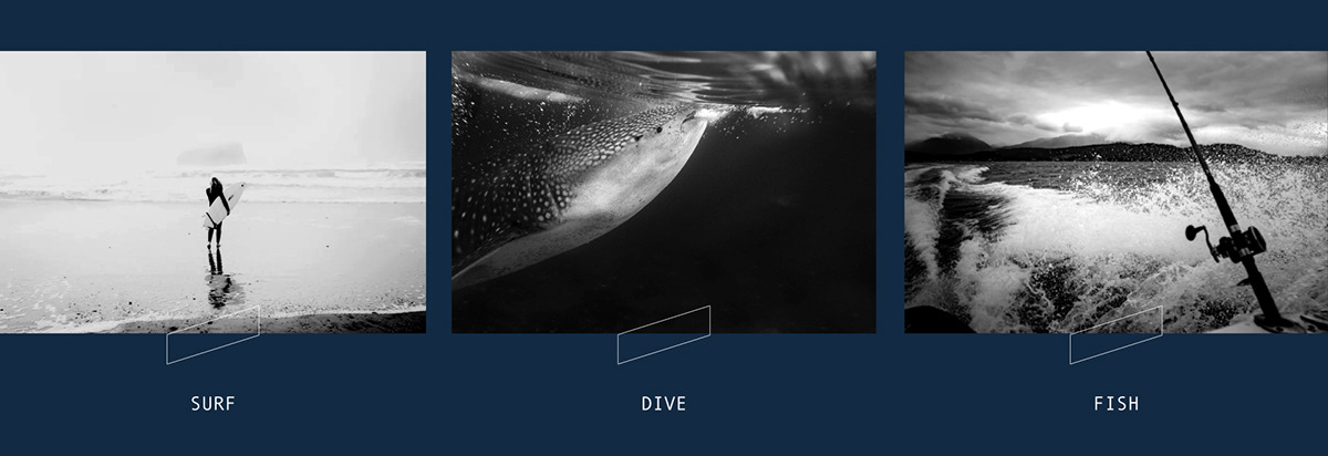 adventure blue core branding  diving exploration fishing logo Surf Travel rebranding