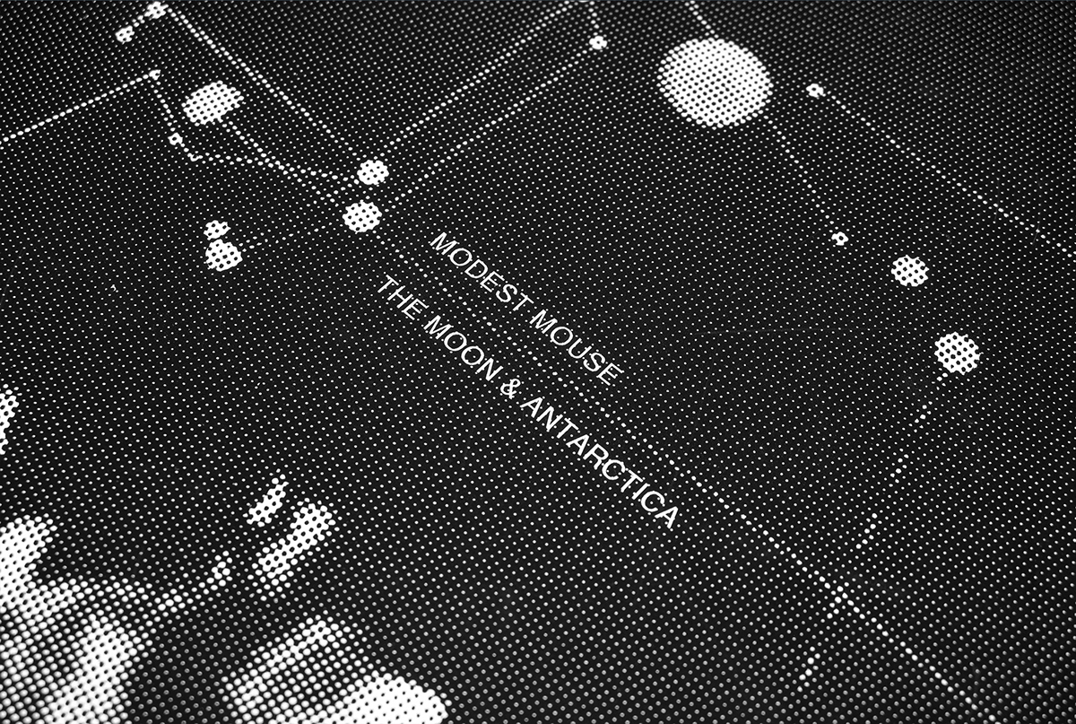 Modest mouse Schallplatte plakat poster band record cover album cover vinyl black and white record design