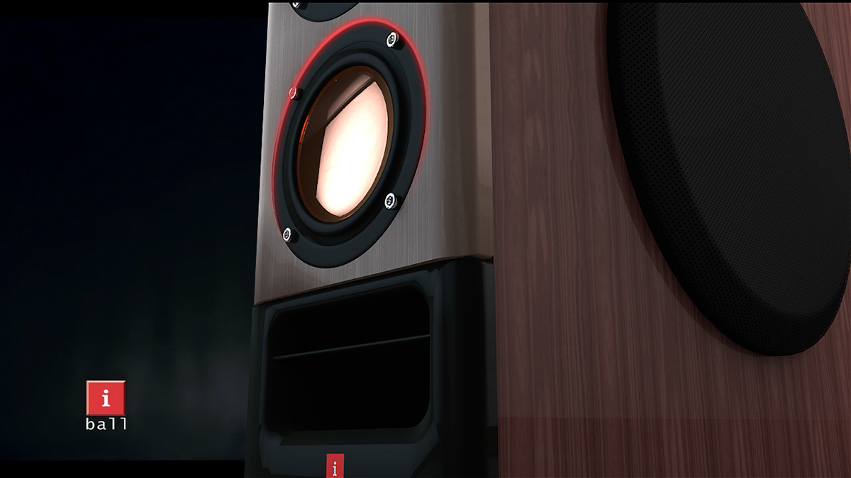 Iball speakers 3D modelling Cinema 4d after effects lighting rendering texture