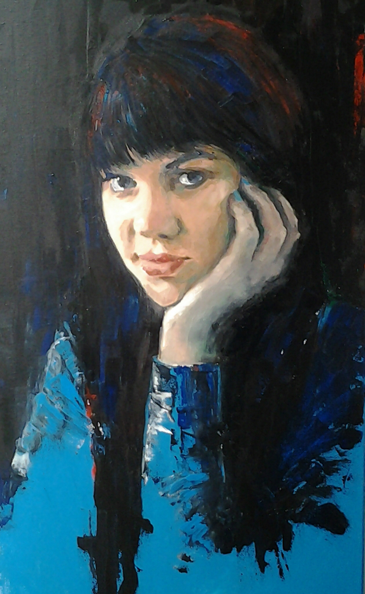 portrait oil acryl