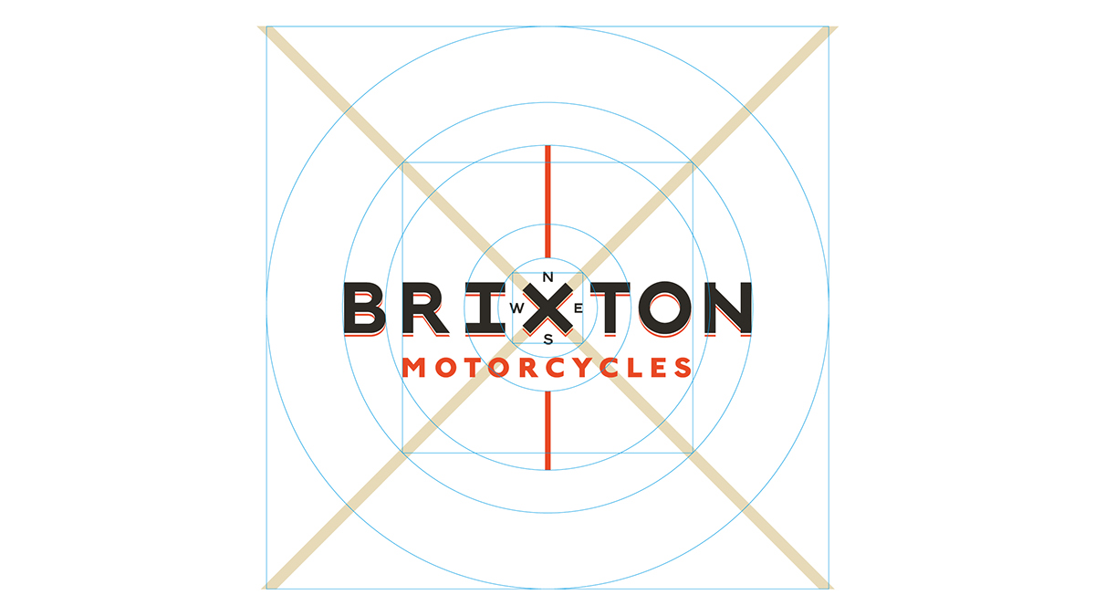 brixton motorcycles London identity visual identity logo