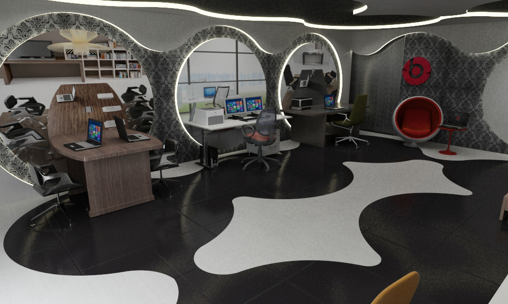 HP experience store contrast Exhibition  store Technology commercial 3D Modelling 3D Visualization