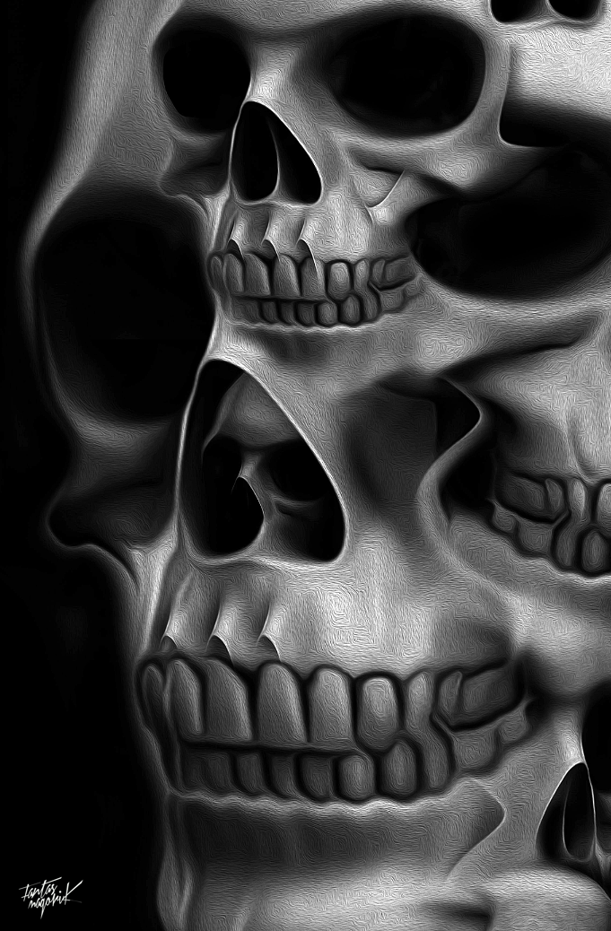 fantasmagorik nicolas obery dark black skull Compilation fantastic super heros curioos Mexican skull