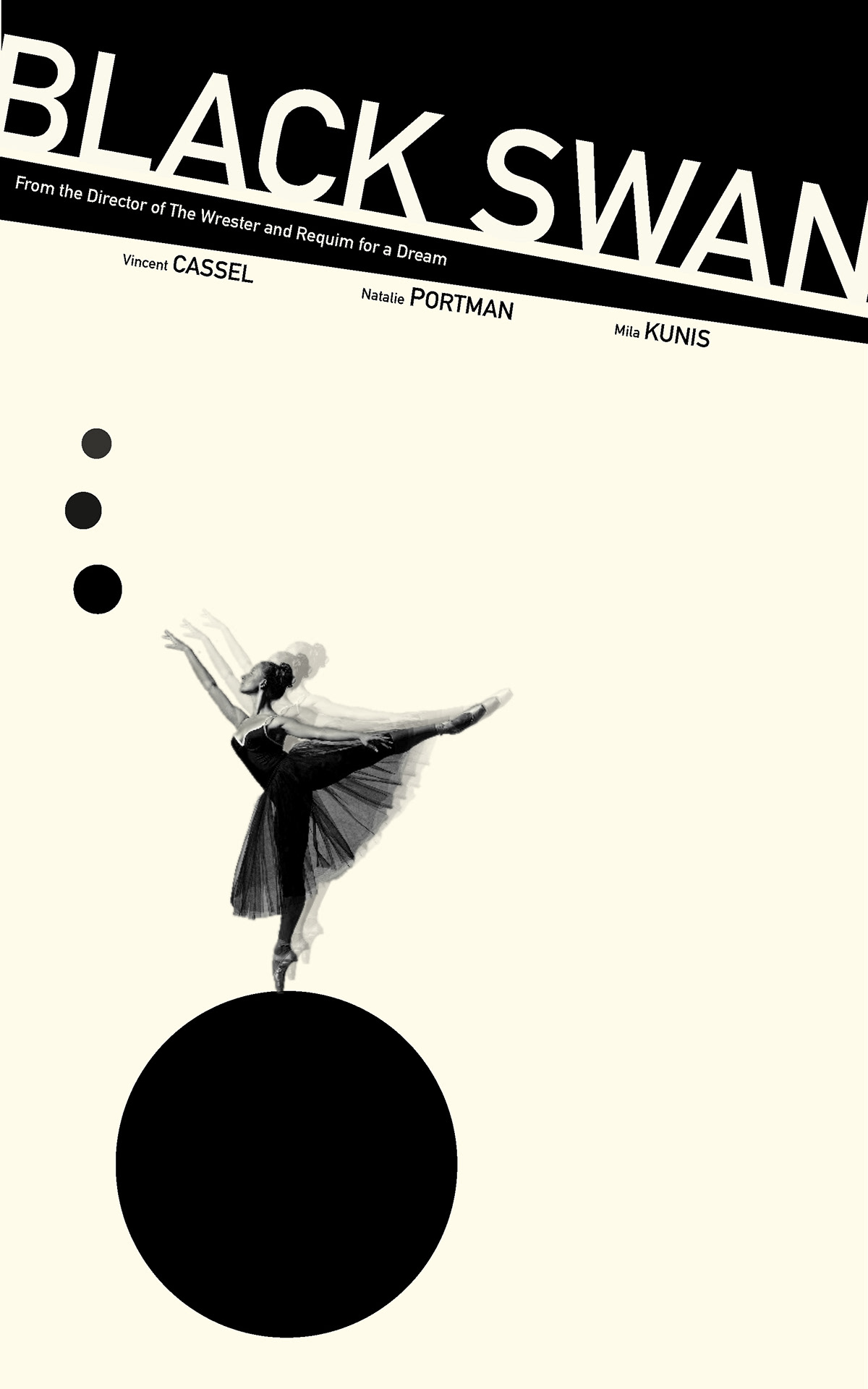 typo-photo movie poster black swan