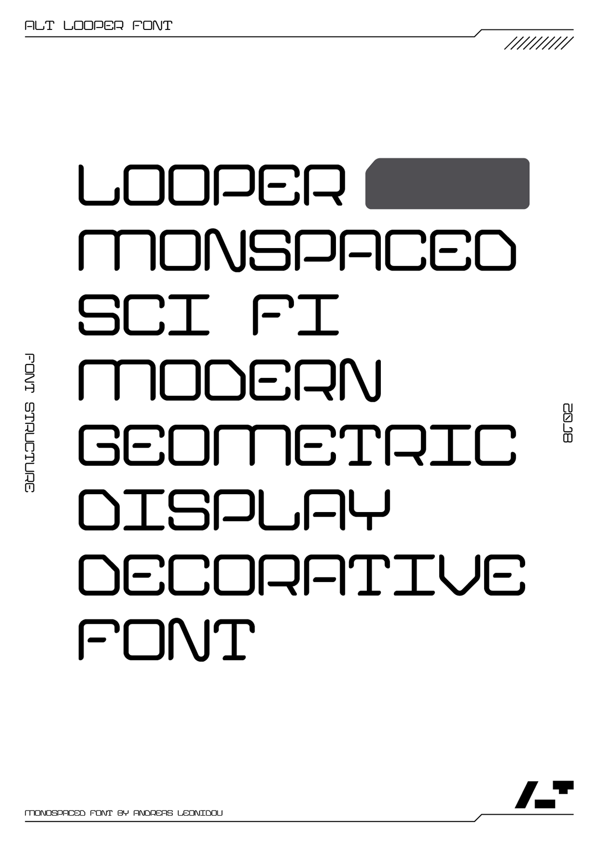 type monospaced monospace Sci Fi geometric Space  futuristic Typeface font