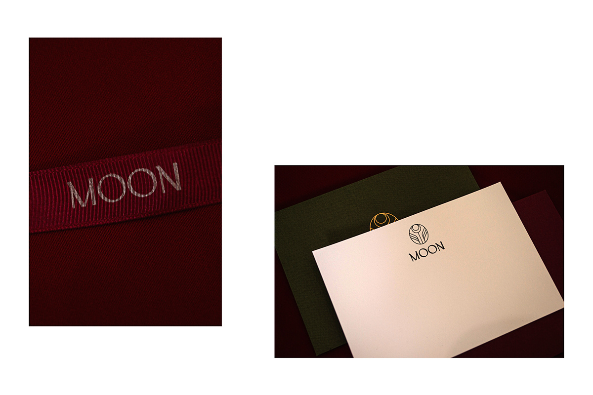 boutique branding  elegant flower Flowers logo Logotype mark moon shop
