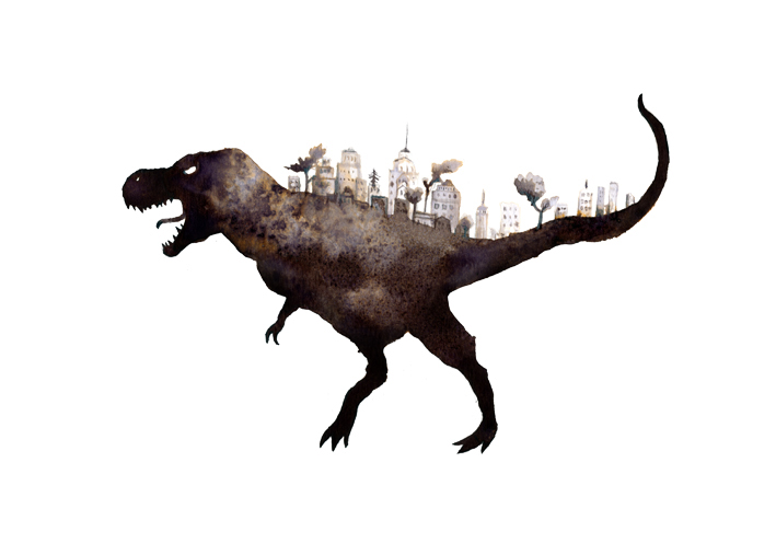 Sustainable cities Cities dinosaurs ink