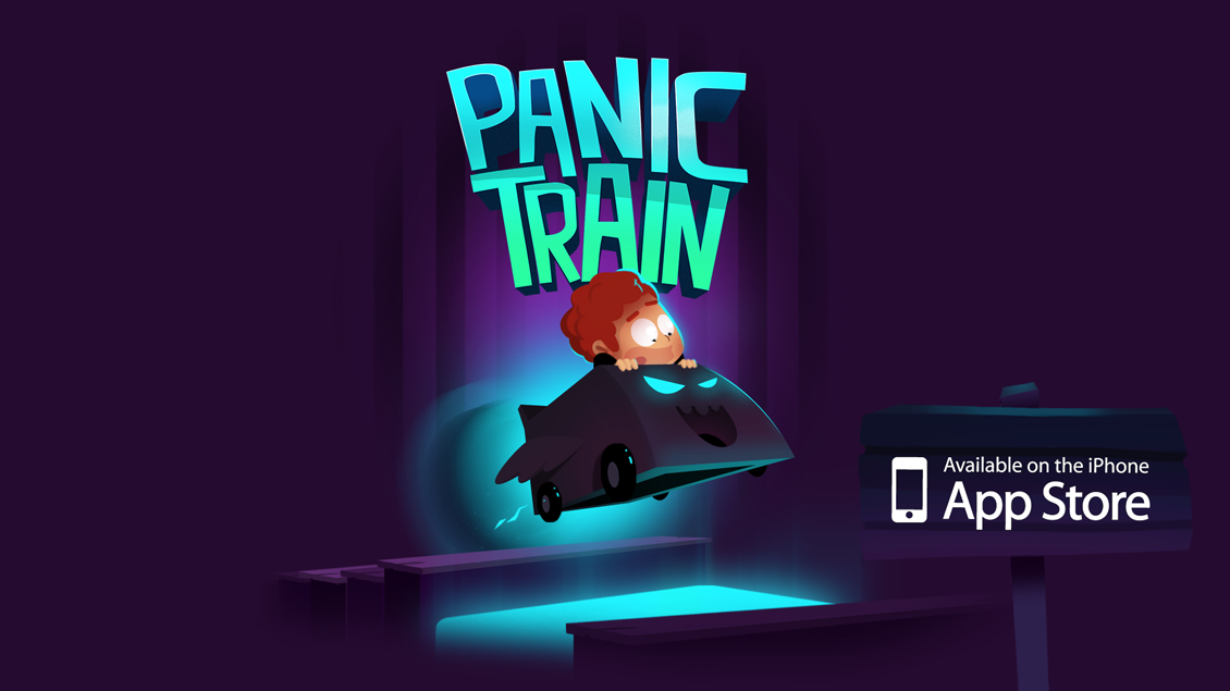 ios game purple fear panic train kid horror iphone iPad gameplay