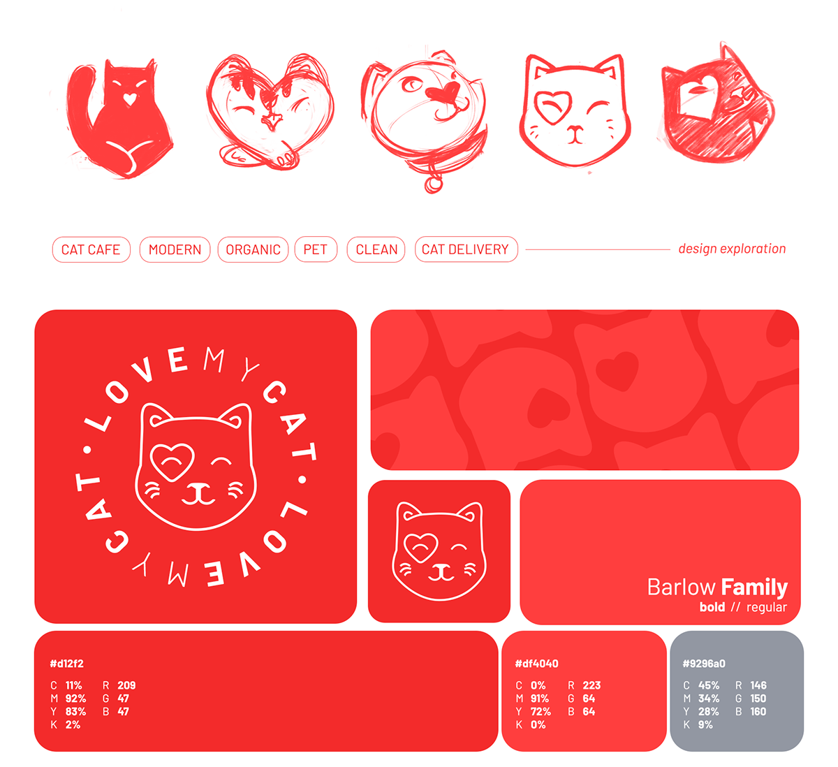 brading visual identity Logo Design Graphic Designer cat cafe  Coffee Food  restaurant branding illustration ILLUSTRATION 