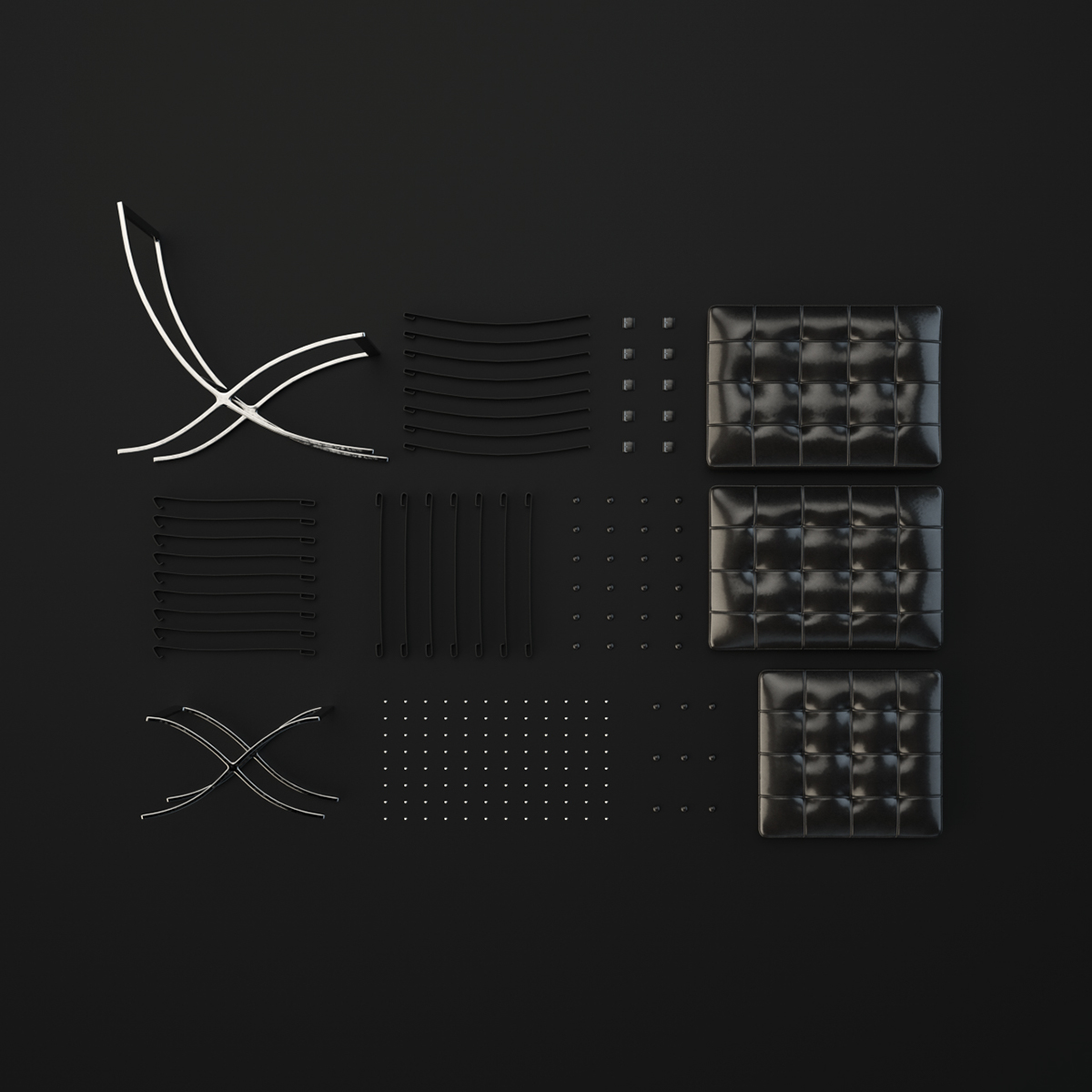 Render CGI 3D cinema4d octane chair design Interior