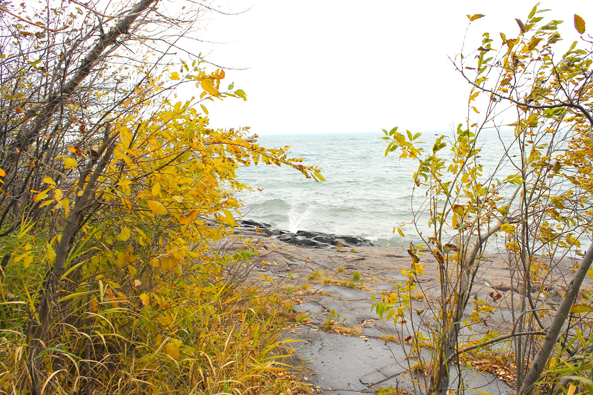 Lake Superior landscapes  water winter Fall