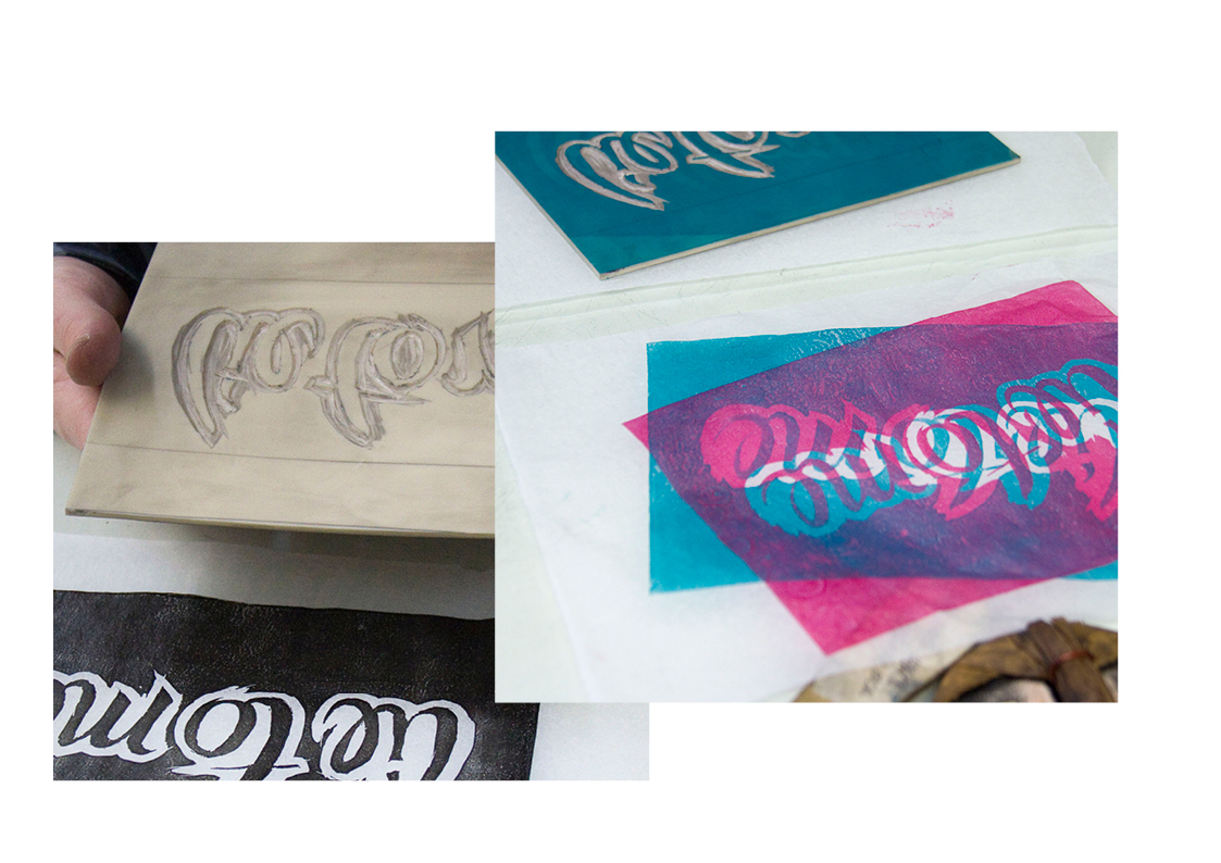 lettering student  practice calligraphic logo FontLab vector print craft