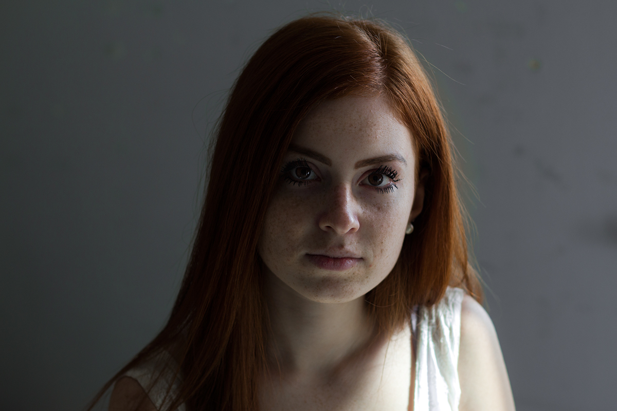red ginger redhair hair freckles soft portrait ethereal girls pale
