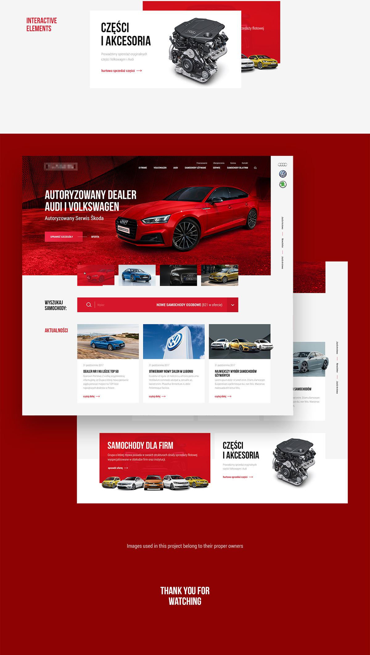 Car dealer website redesign on Behance