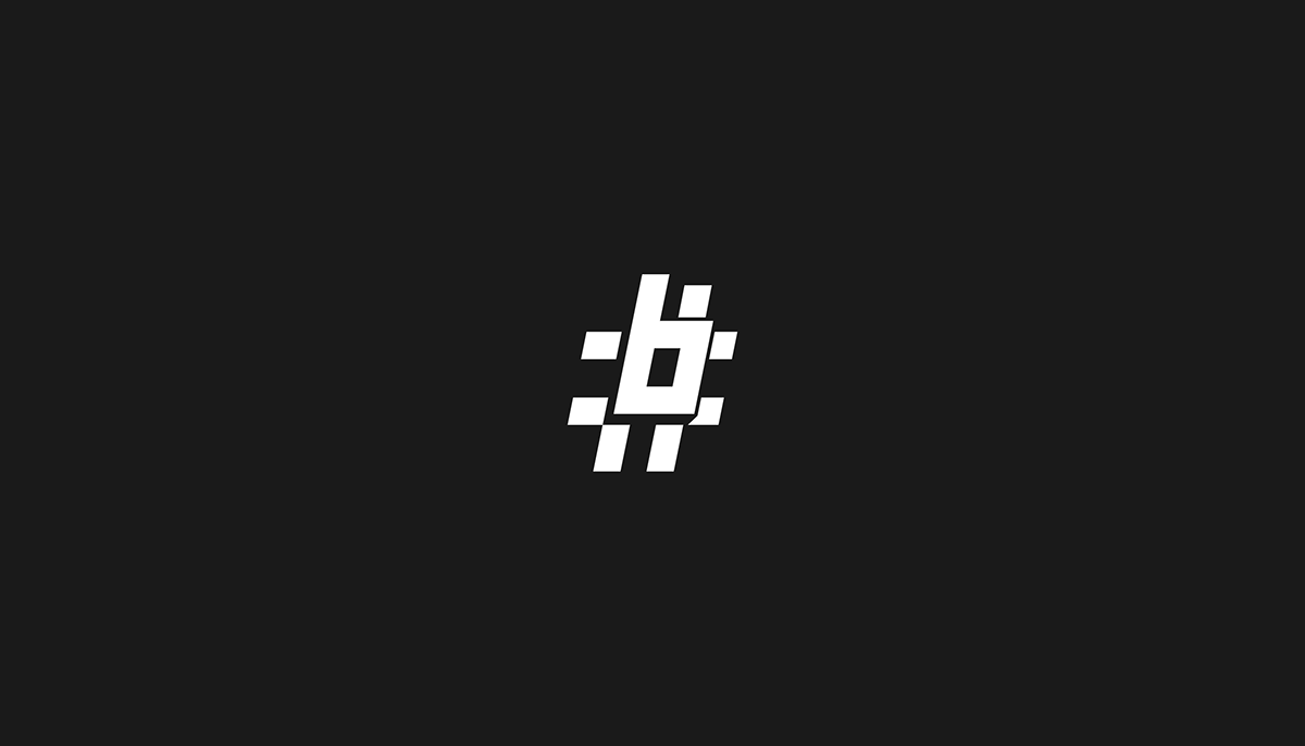 Combination of hashtag symbol and letter 'B'