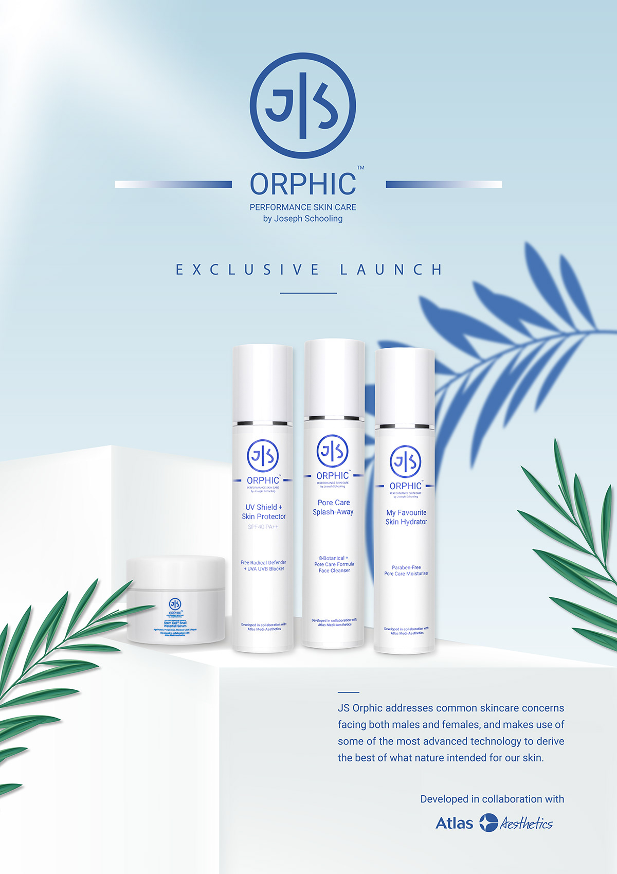 editorial marketing   Advertising  product launch skincare cosmetics Joseph Schooling branding  beauty