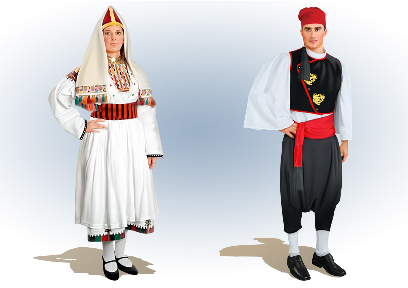 Greece tradition costumes islands