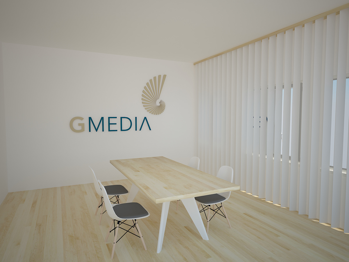 Office Interior 3D showroom gmedia
