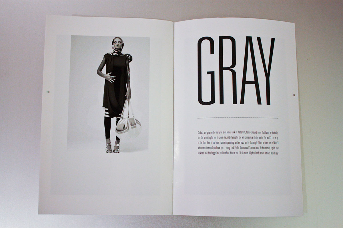 Dorian Gray black and white magazine editorial