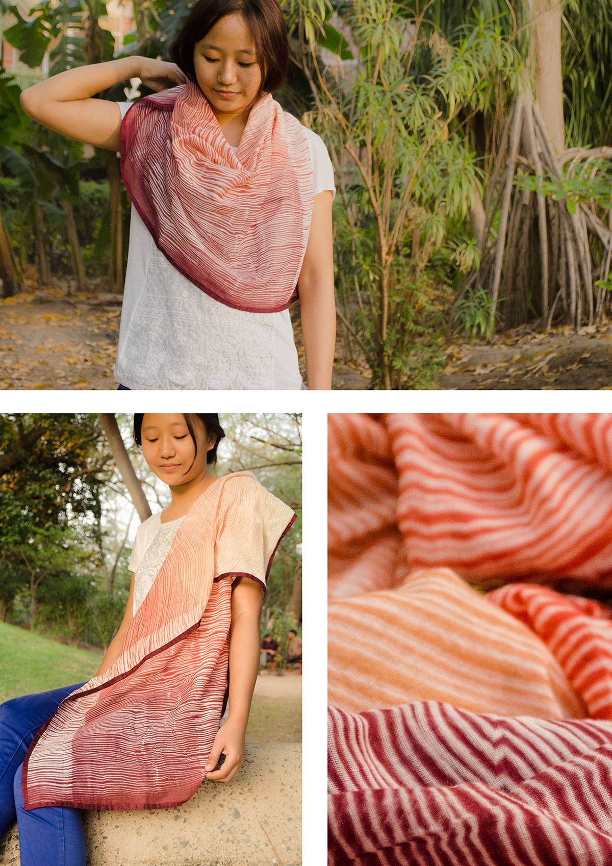 dyeing fabric construction scarf bags