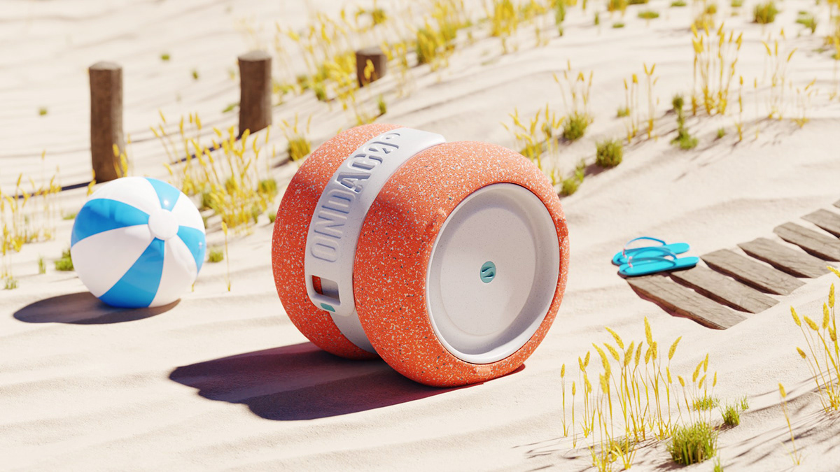 concept innovation cooler beach visualization concept vision ondago Product concept Product innovation rolling cooler