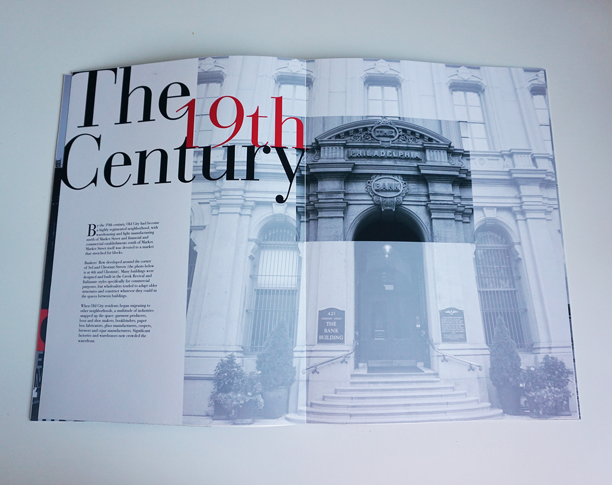 publication design philadelphia old city magazine 'typography' design