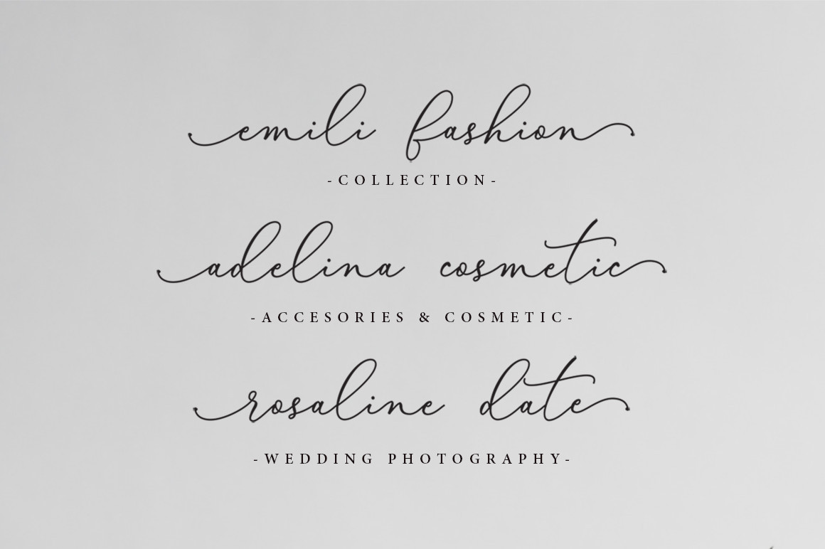 elegant signature font free logo branding  Logotype best seller girly feminime