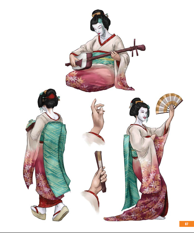 geisha Maiko Character female Ethnic japanese japan asia kimono kyoto Theatre