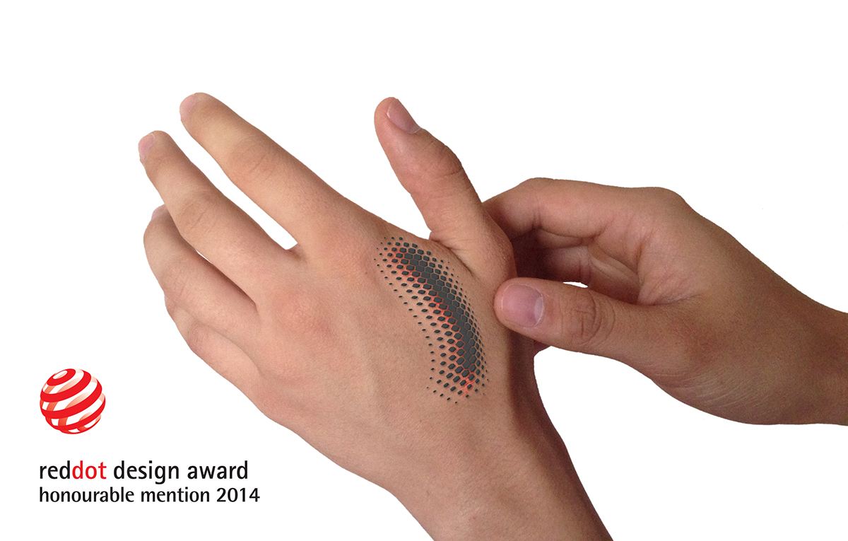 Adobe Portfolio bandage reddot concept healing