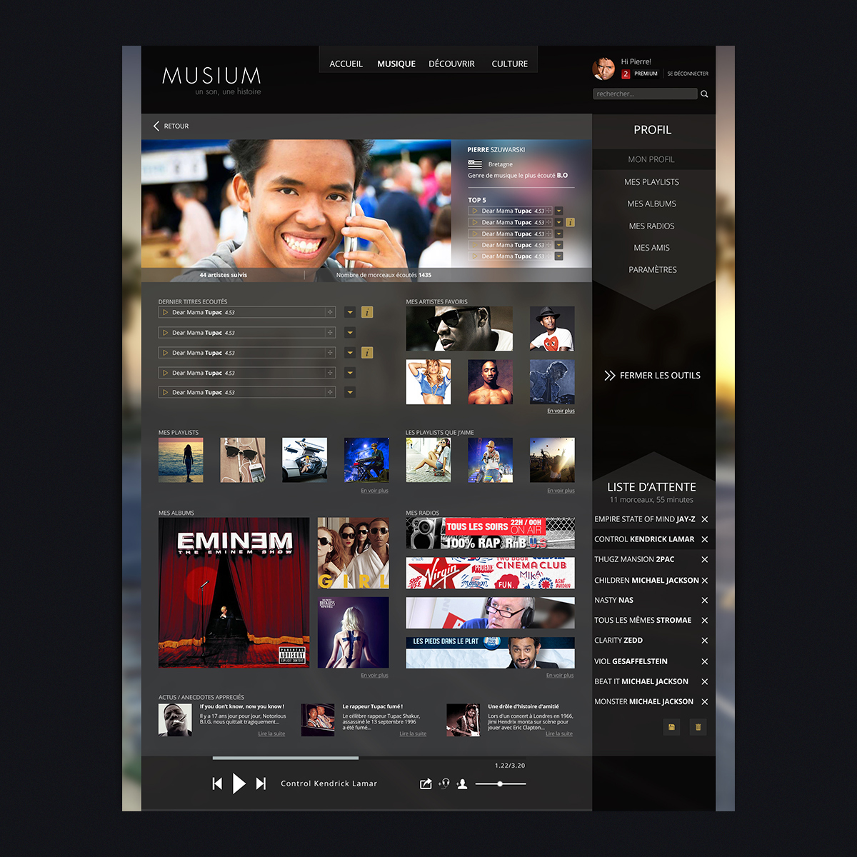 On Demand broadcast Streaming Platform sharing purchasing online jazz rap hip hop tupac