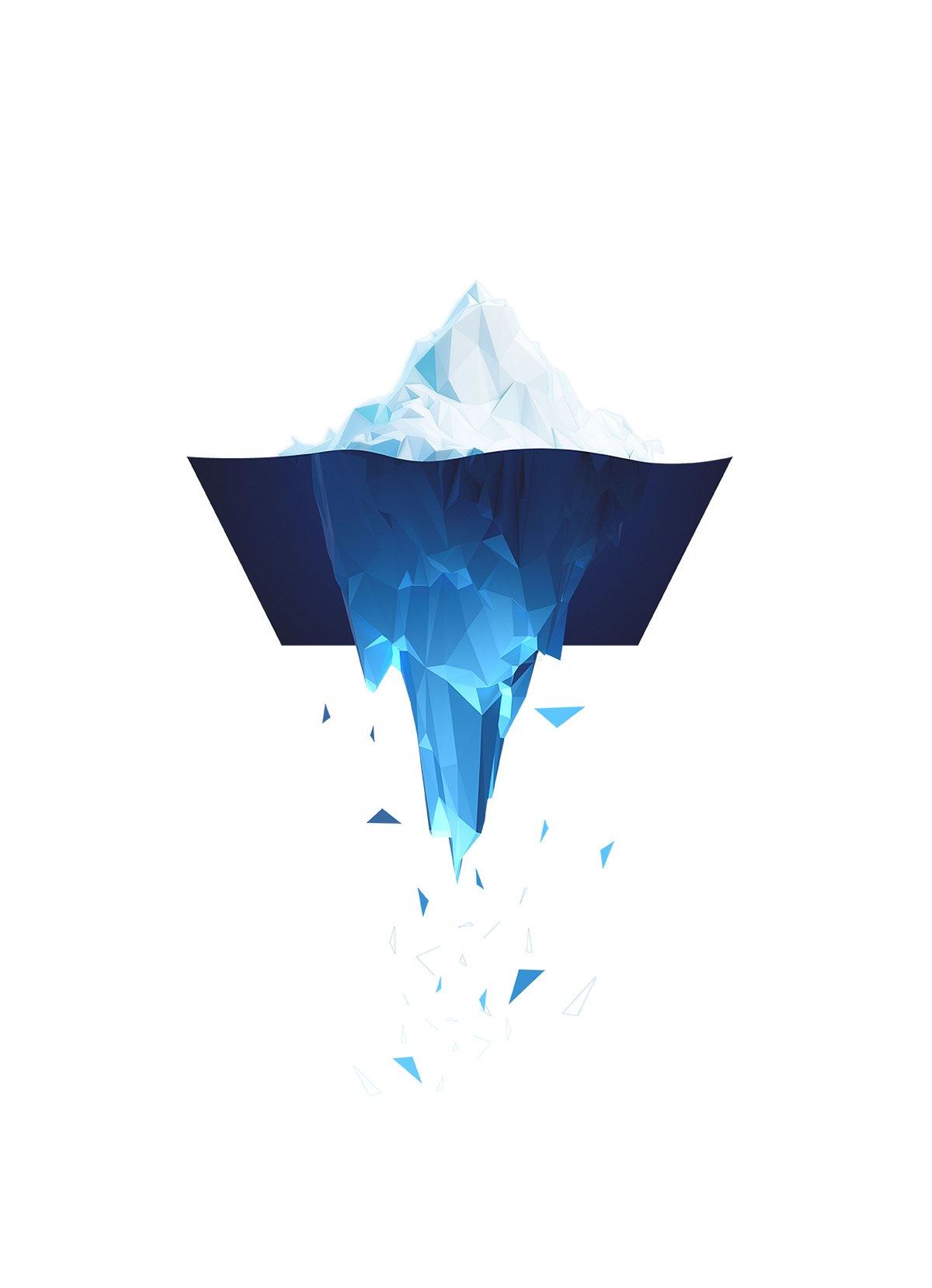 pine iceberg print