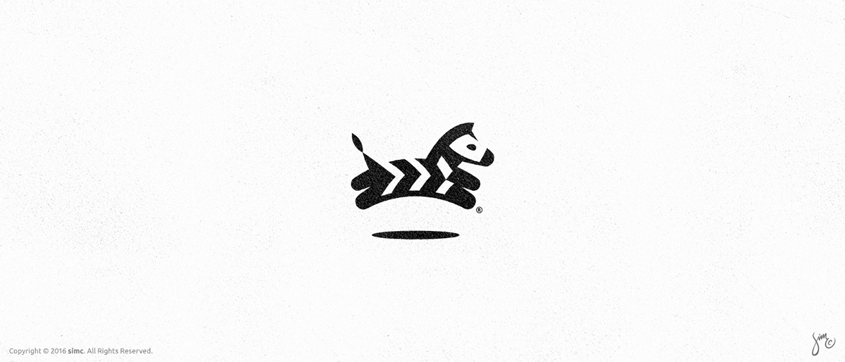 logo logodesign identity mark symbol lettermark Icon graphic design  animal logo Minimalism