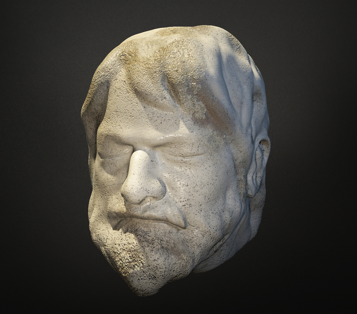 3D sculpture classical Maya