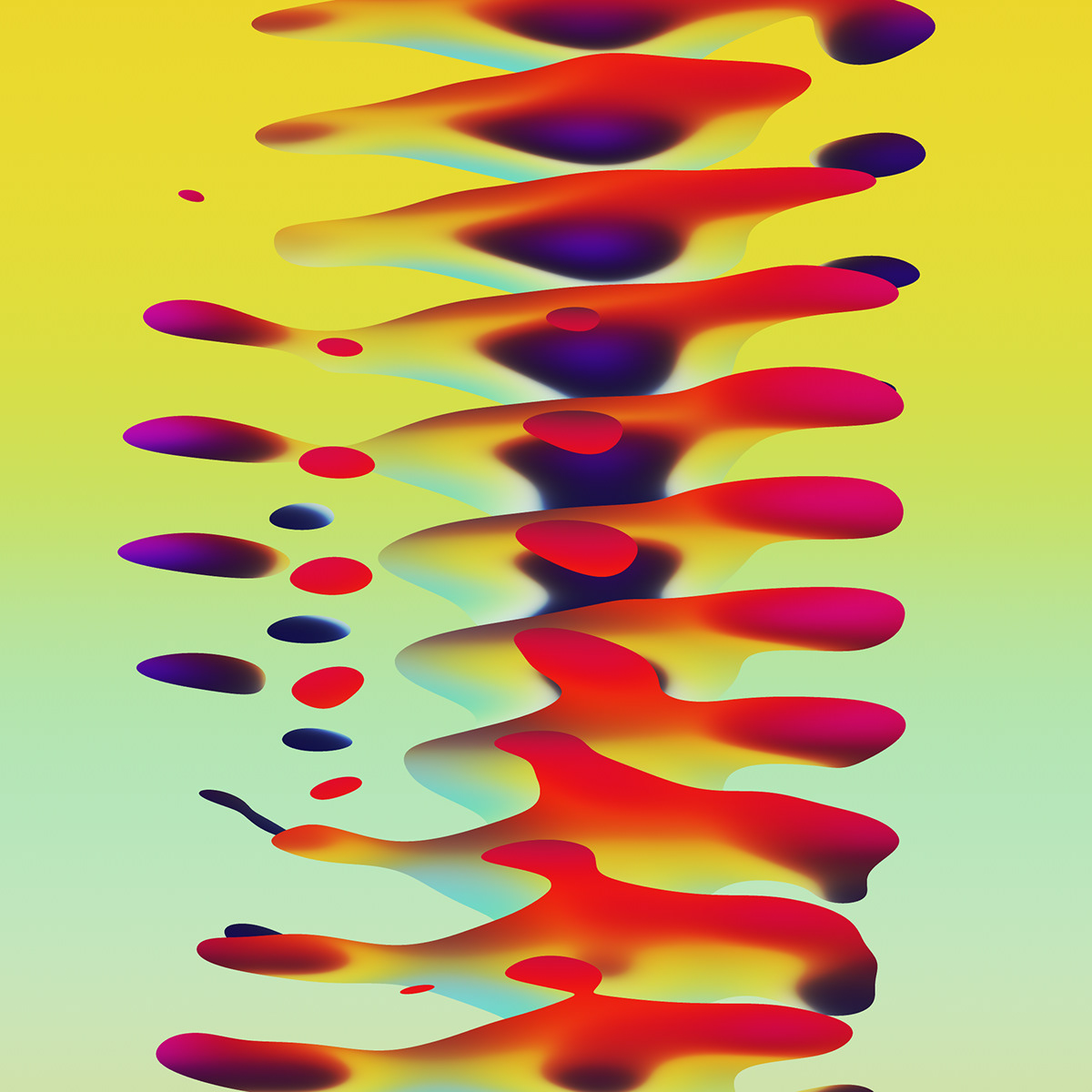 layers gradient generative Procedural 3D Render 2д illusion ILLUSTRATION  Digital Art 