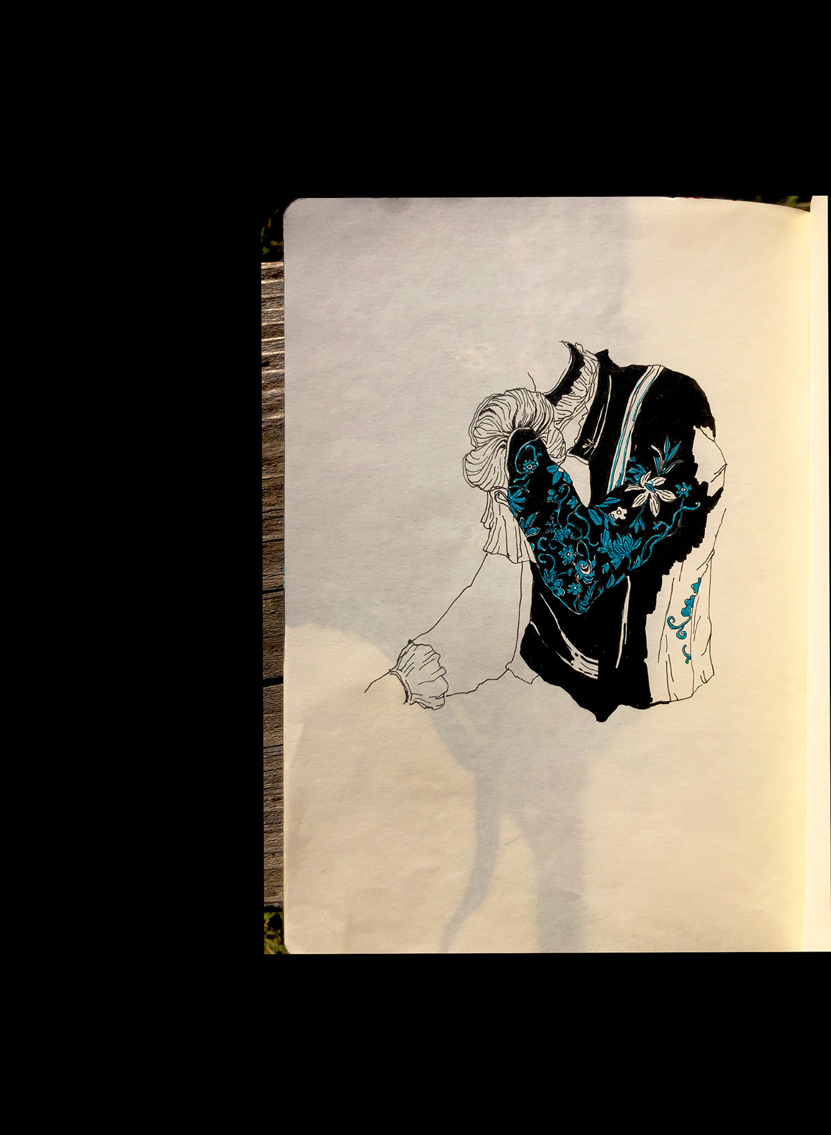 sketchbook sketchbook project line art ILLUSTRATION  ink drawing linework clothes design sketching