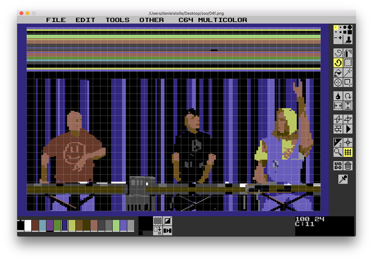 C64 Digital Art  limited palette onlocation Pixel art pixelartist Retro