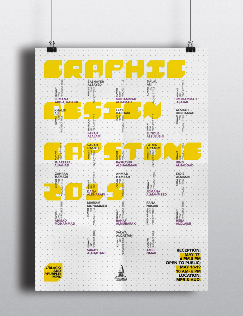 capstone graduation poster